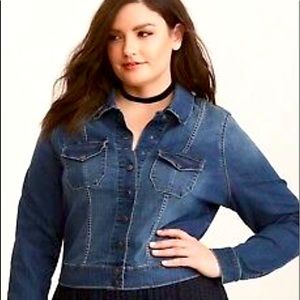 Torrid Portofino Fitted Denim Jacket size 2x